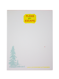 Plans for Escape Risograph Notepad