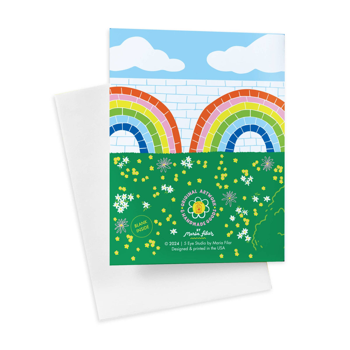 Rainbow Bridge A2 Single Greeting Card