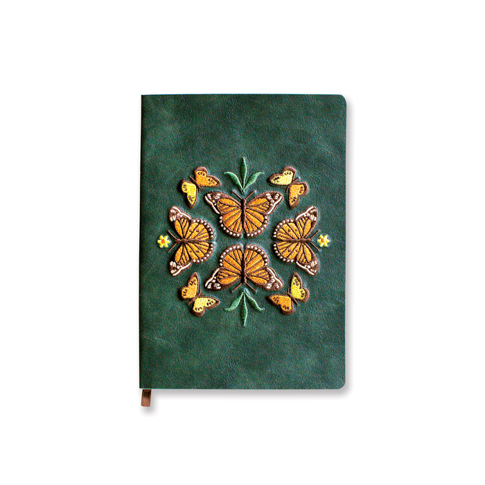 Butterfly Dance Embroidered Journal Notebook