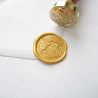 Koi fish wax seal stamp, wax seal kit or stamp head