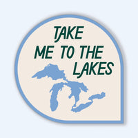 The Lakes Sticker | Great Lakes, MI Stickers