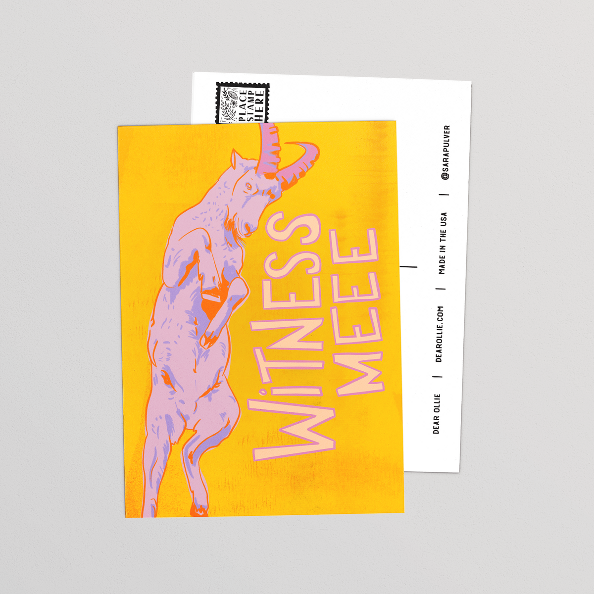 Witness Me  -  Goat Postcard