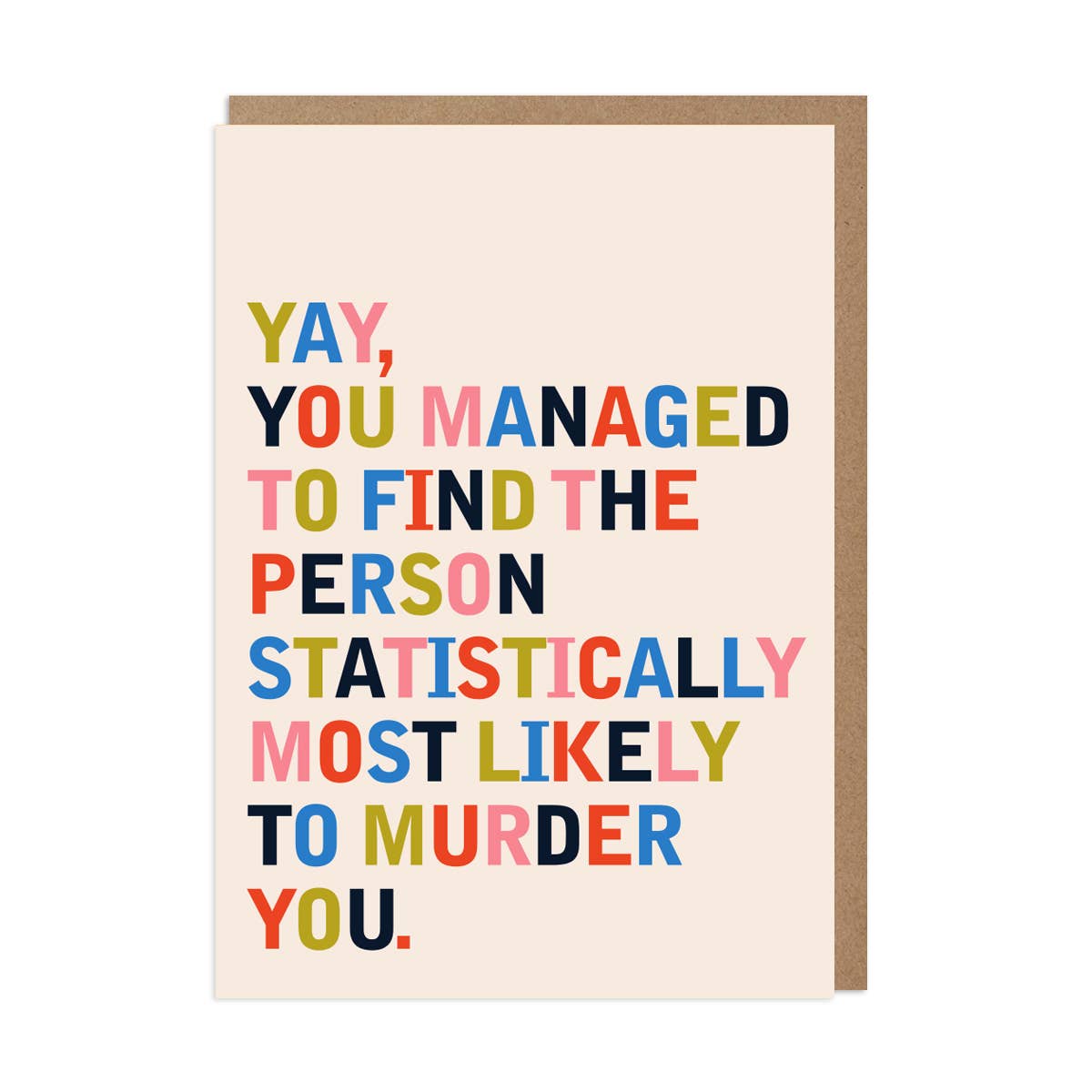 Statistically Funny Wedding Engagement Card