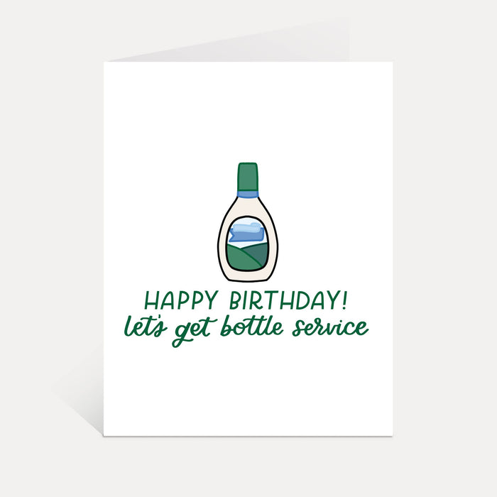 Bottle Service Birthday Card | Ranch Dressing