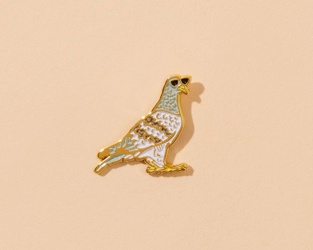 Pigeon - City Enamel Lapel Pin