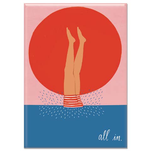 All In Water Rectangle Magnet