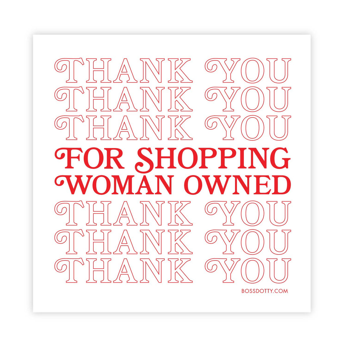 Woman Owned Sticker