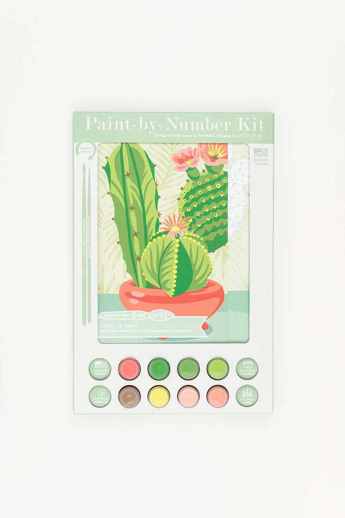 Cacti in Bowl Paint-by-Number Kit