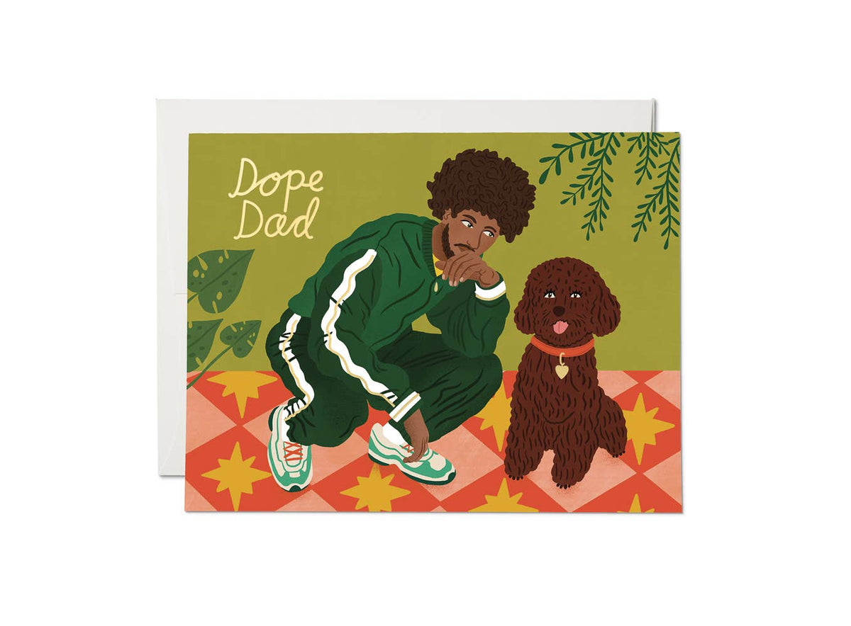 Dope Dad Father's Day greeting card