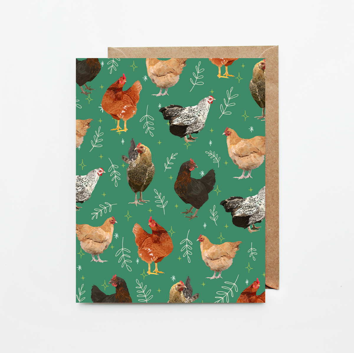 chicken pattern sara pulver dear ollie