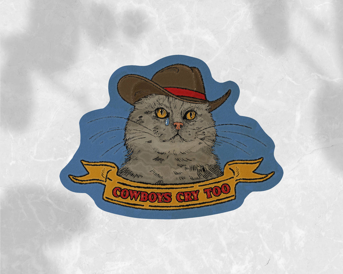 Cat Cowboy Sticker