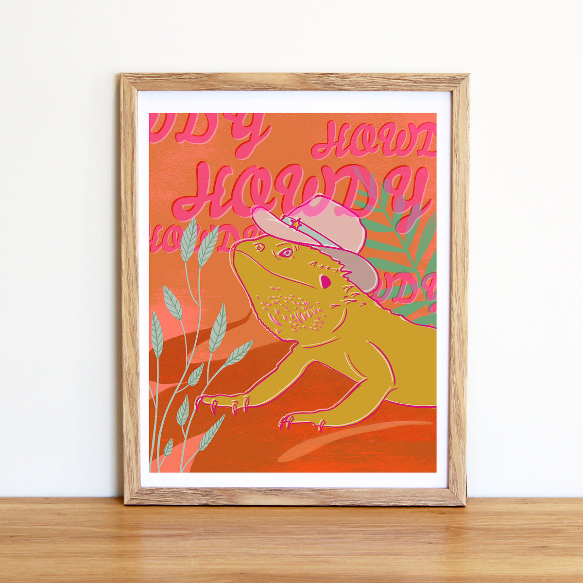 Howdy Lizard Print