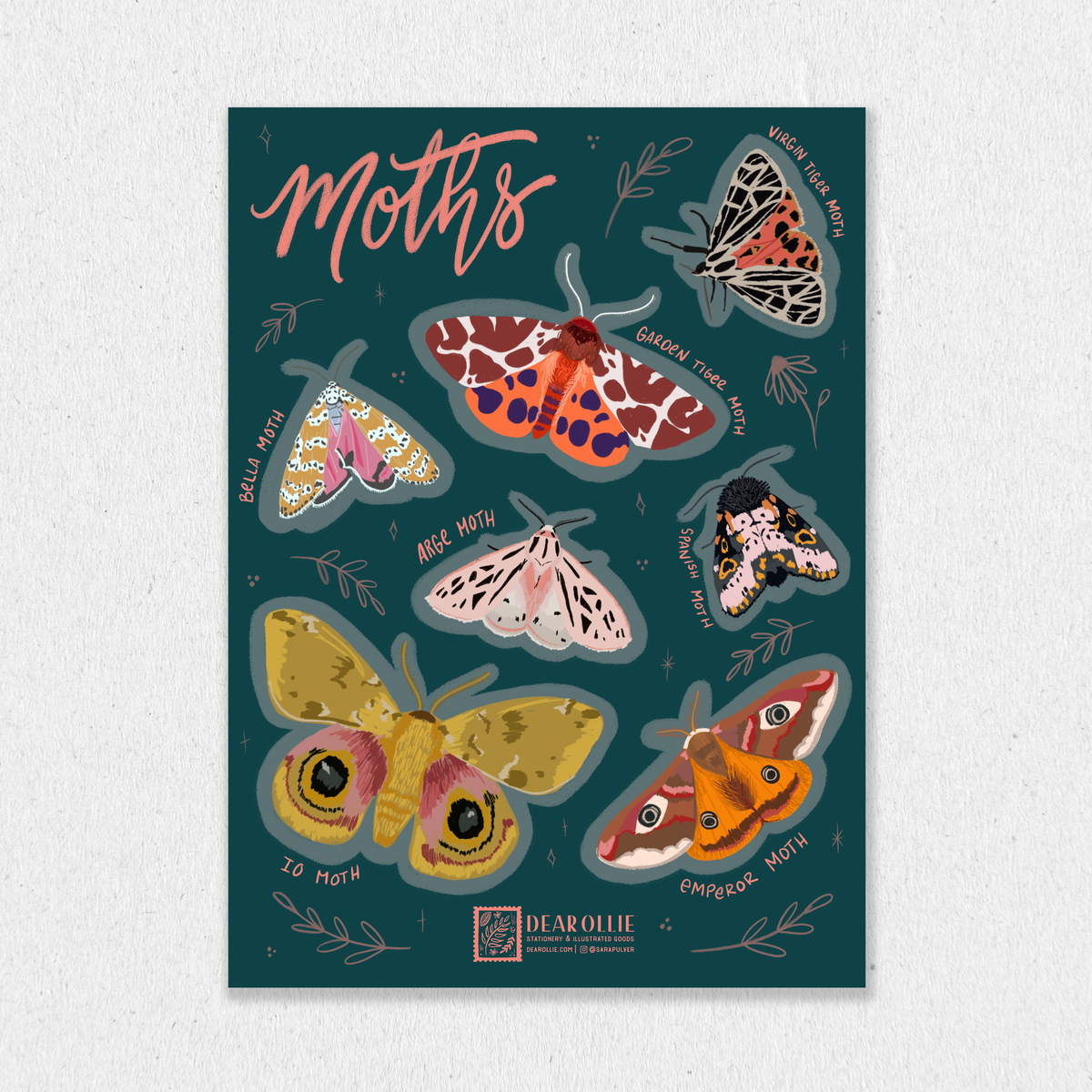 Moth Sticker Sheet