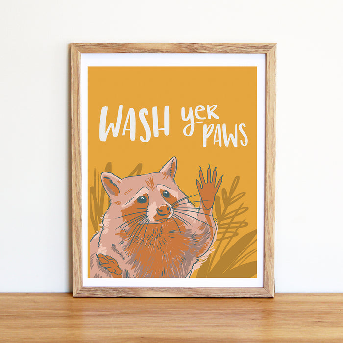 Wash Yer Paws Print